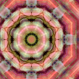 Flower of life abstraction in watercolours and ink by FRESH Fine Art