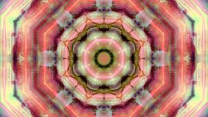 Flower of life abstraction in watercolours and ink