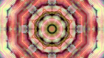 Abstractie van levensbloemen in aquarel en inkt van FRESH Fine Art