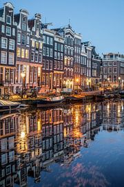 Canal houses in Amsterdam by Manuuu