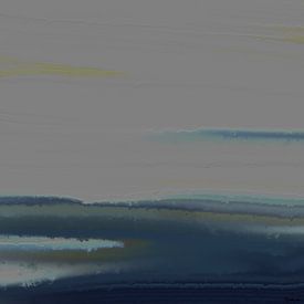 Stille Wasser. (Landschaft, abstrakt) von SydWyn Art