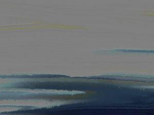 Stille wateren. (Landschap, abstract) van SydWyn Art