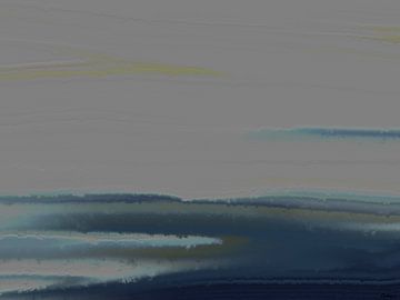 Stille Wasser. (Landschaft, abstrakt) von SydWyn Art