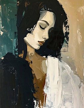 She Looked Away to Stay by Moonheart Artworks