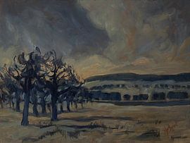 Orchard in the rain by Nop Briex