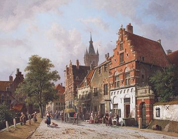 Een blik op Delft - Adrianus Eversen