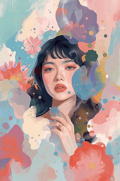 Rose goddess - Timeless feminine grace by Dante S