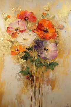 Bloemen Luxe | Golden Bloom van De Mooiste Kunst