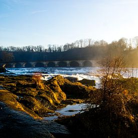 het begin van de Rijn in zwitserland van photographili _