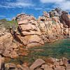 Küstenlandschaft an der Cote de Granit Rose,Bretagne,Frankreich von Peter Eckert