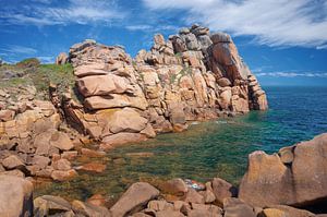 Küstenlandschaft an der Cote de Granit Rose,Bretagne,Frankreich