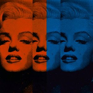 Marilyn Monroe Neon Vintage Colourful Pop Art PUR von Felix von Altersheim