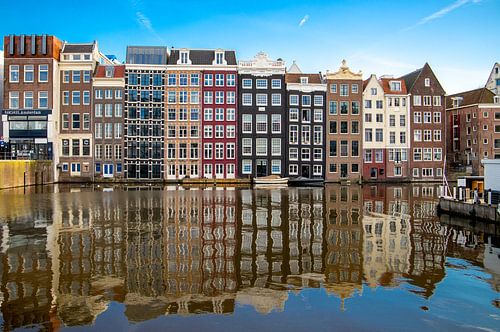 Des maisons étroites à Amsterdam