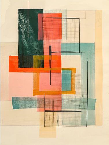 Œuvre d'art abstraite moderne