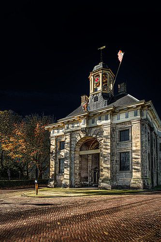 Der historische Stadteingang von Enkhuizen, Westfriesland, De Koepoort von Harrie Muis