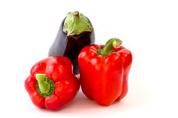 Vegetable isolated on a white background by Carola Schellekens