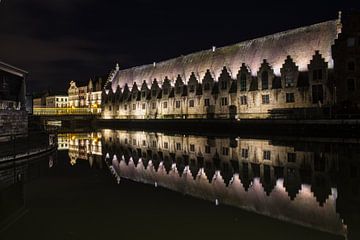 Gent bei Nacht von Jim De Sitter