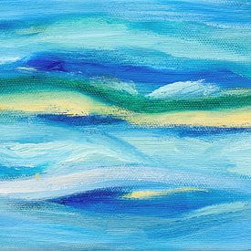 Blue Waves (mini) van Maria Meester
