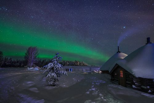 Nordlicht in Lappland, Finnland