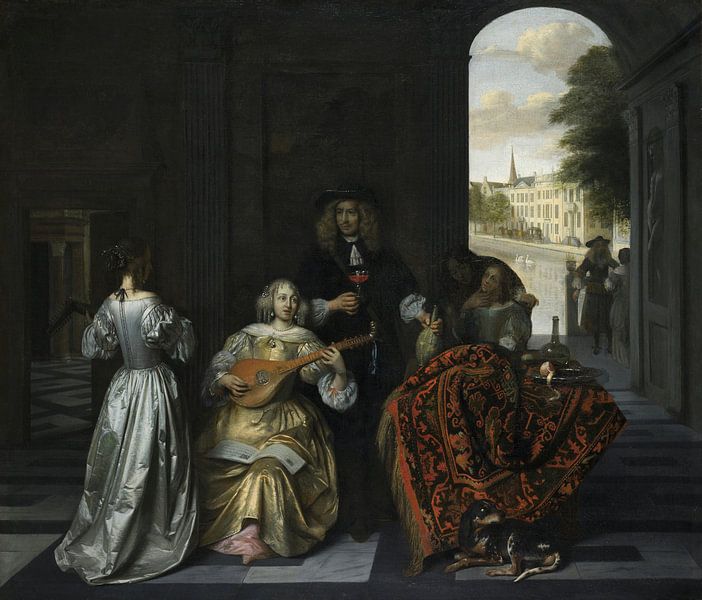 A Music Party, Pieter de Hooch by Masterful Masters