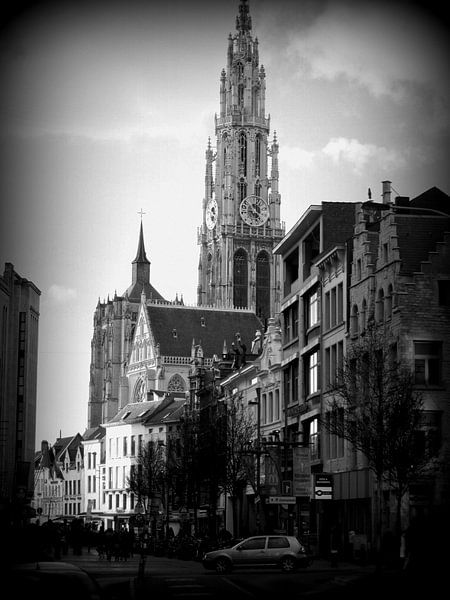 Ancient Church in Antwerpen van Nicky`s Prints