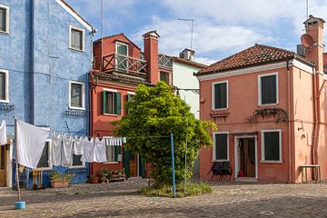 Pleintje op Burano Venetië