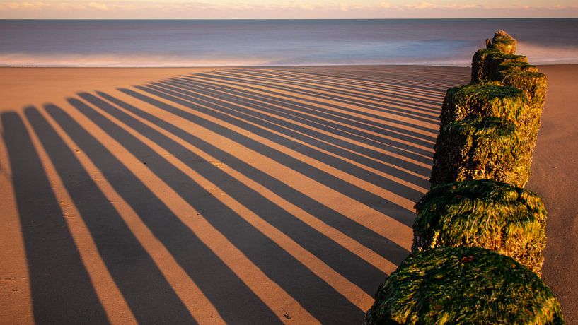 Streifen im Sand von Ard Jan Grimbergen