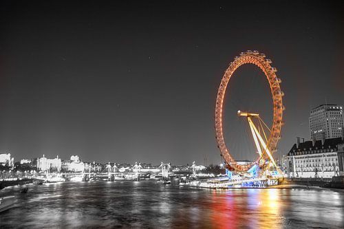 London Eye s'nachts