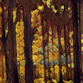 Automne dans la forêt sur Reina Nederland in kleur