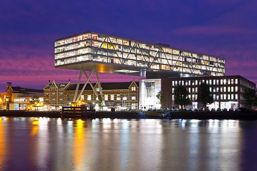 Sunrise at Unilever 'The Bridge', Rotterdam by Anton de Zeeuw