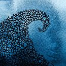 The Great Bubble Wave | Aquarel schilderij van WatercolorWall thumbnail