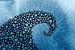 Die große Blasenwelle | Aquarellmalerei von WatercolorWall