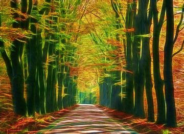 Autumn Art (Herfstkleuren op weg...) van Caroline Lichthart