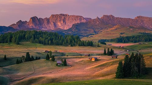 Zonsopkomst in Alpe di Siusi