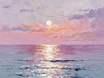 Light over lavender sea