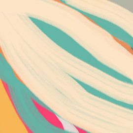 Bunte moderne abstrakte Kunst in Neon- und Pastellfarben nein. 7 von Dina Dankers