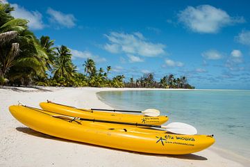 Kajakken in paradijs, Aitutaki van Laura Vink