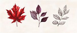 Autumnal elegance of the leaves by Poster Art Shop