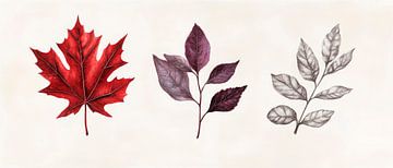 Autumnal elegance of the leaves by Poster Art Shop