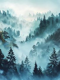 Foggy Forest by haroulita