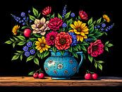 Kleurrijke illustratie van een stilleven met bloemen van The Photo Artist thumbnail