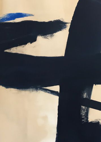 Grafisch abstract in donkerblauw