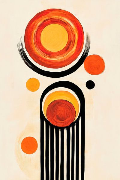 Composition géométrique abstraite par Poster Art Shop