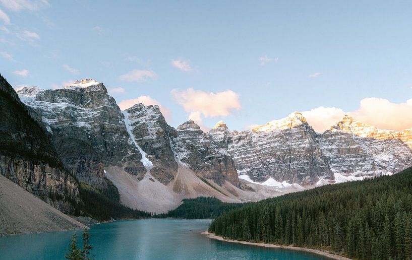 Moraine Lake at sunrise, Banff National Park - Canada by Marit Hilarius