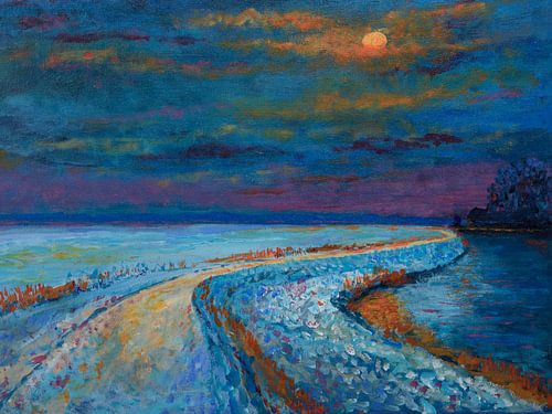 Winterspaziergang von Chris Croes schilderijen