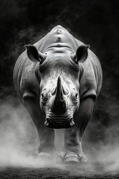Neushoorn van Poster Art Shop