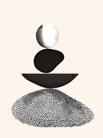 Minimalisme des pierres zen sur haroulita