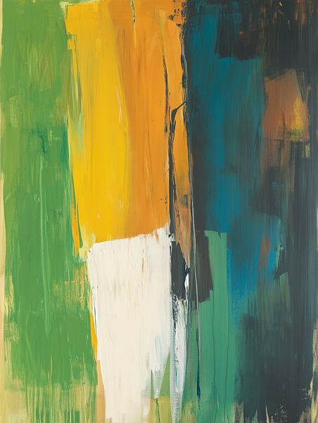 Vertikale Linien in Grün und Gelb von artefacti