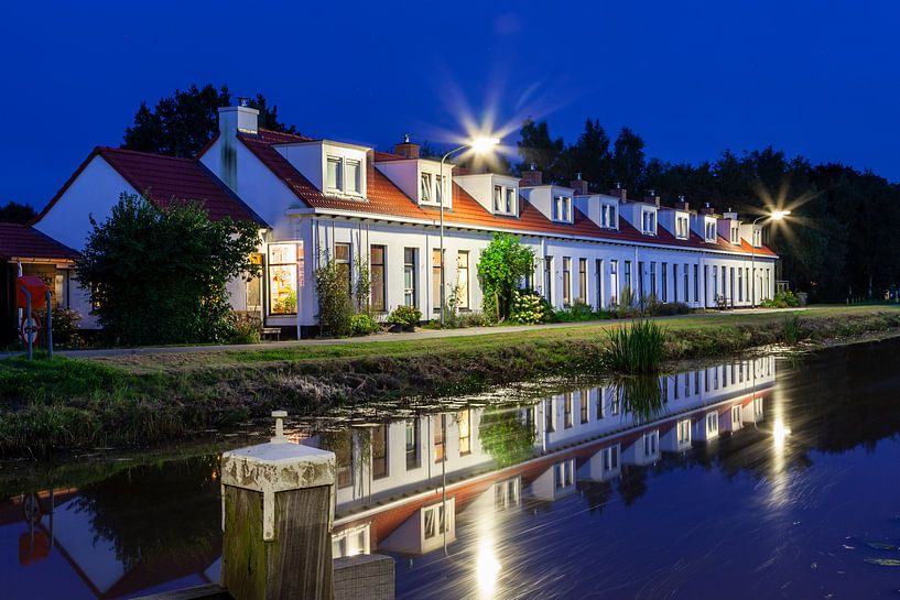 Maisons blanches de Woudbloem par wim van de bult