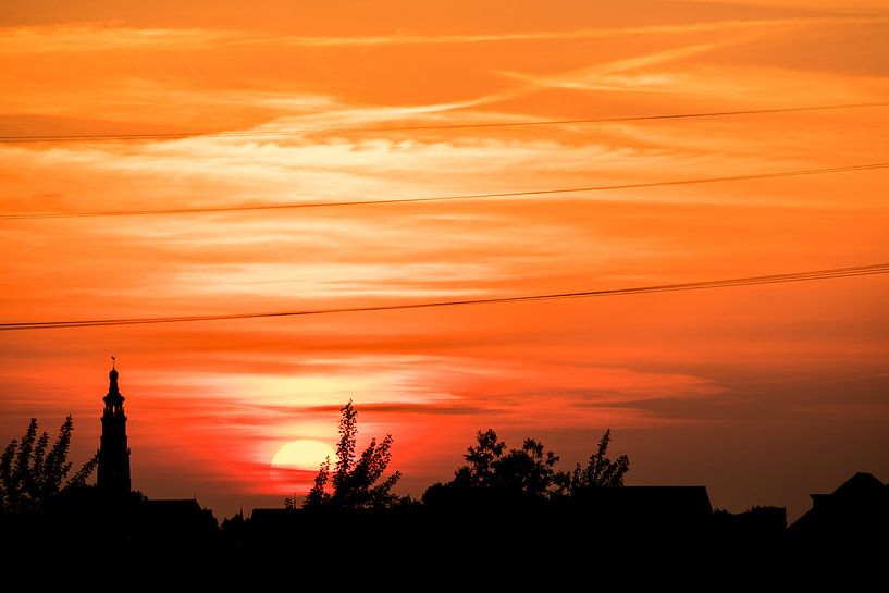 Middelburg au soleil couchant par Mario Lere